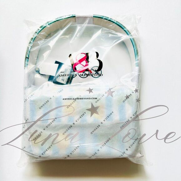 AMERICA & BEYOND Limoncello Stripe Beaded Shoulder / Clutch Bag NWT - Picture 3 of 10